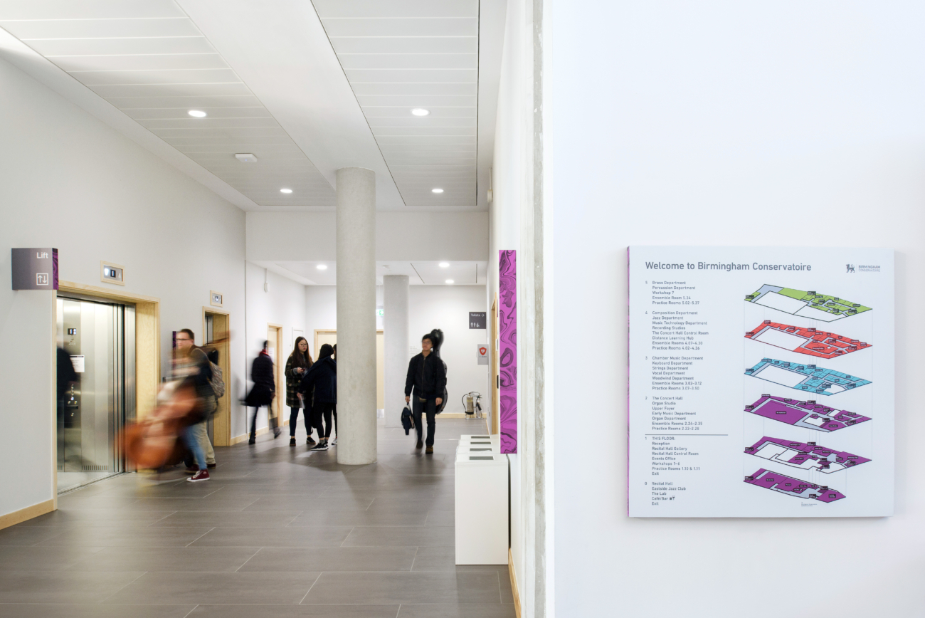 Thomas Matthews Royal Birmingham Conservatoire Identity And Wayfinding